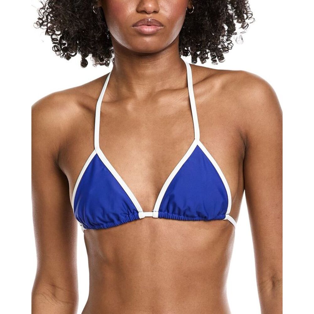 Amanda Uprichard Womens  Sunnie Bikini Top, Blue